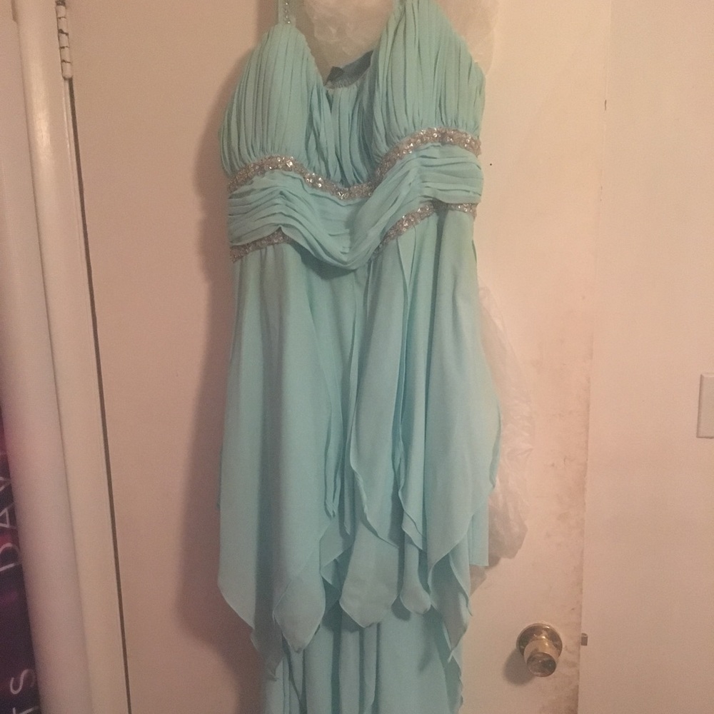 Blue high-low homecoming dress!